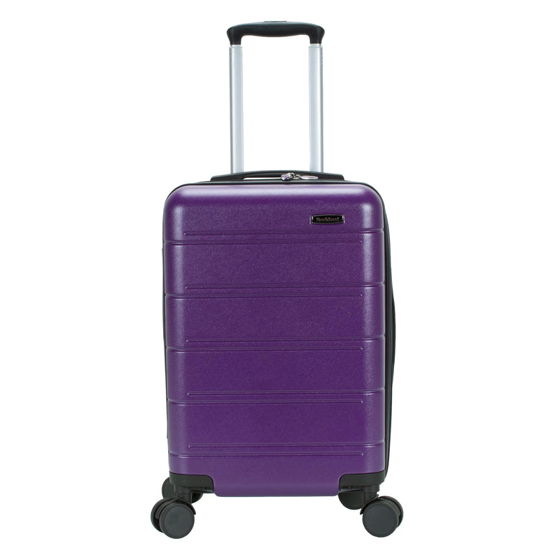 Rockland Tahoe Hardside Expandable Carry on Luggage with Spinner Wheels, Purple