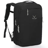 Hynes Eagle TSA Friendly Travel Backpack for Men Women Carry on Backpack 40L Flight Approved Laptop Backpack for 17 inches Compressible Weekender Bag Overnight Backpack Jet Black