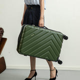 Eeeza Luggage Sets 5 Piece, Suitcases with Wheels, ABS Hard Case Luggage with TSA Lock Spinner Wheels, Carry On Luggage Set(5 Piece Sets (20"/24"/28"/DB/TB))