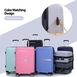 Tripcomp Luggage 3 Piece Sets Suitcase Set with Double Spinner Wheels, Lightweight Carry On Hardside Travel Luggage with TSA Lock, (20/24/28) (Silver)