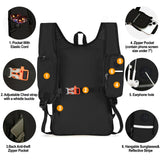 Seektop 15L Small Hiking Backpack for Women Men, Lightweight Hiking Packable Daypack with Phone Pocket for Travel Camping (Black, 15L)