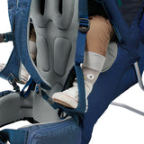 Kelty Journey PerfectFit Child Carrier Backpack, Adjustable Suspension with Hipbelt, 5 Point Safety Harness, Large Zippered Mesh Pockets (Insignia Blue)