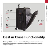 TUMI - Alpha Extended Trip 4 Wheeled Garment Bag - 4-Wheeled Clothing Bag for Hanging Suits, Dresses & Coats - With TSA Lock - Black