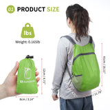 SUIKIHUM 20L Ultra Hiking-Daypack Lightweight Foldable Travel Packable Backpack for Camping Cycling Outdoor,green