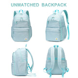 Caran·Y 38L Waterproof Kids Backpack with 15.6-Inch Laptop Compartment-Lightweight Large Capacity School Backpack for Boys & Girls Ages 6-18,Travel with Side Water Bottle Pockets(Mint Green)