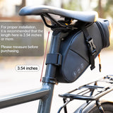 Danuosie Bike Seat Bag, Expandable Bicycle Saddle Bag Under Seat, Waterproof Cycling Seat Pack for Mountain Road Bikes and Commuter, 1.5-2L