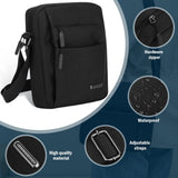 Czyan Small Crossbody Bag,Messenger Shoulder Sling Bag for Business,Office,and Travel,Water Resistant Durable Men's Purse