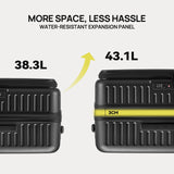 NINETYGO Top Opening Carry On Luggage 22x14x9 Airline Approved, Expandable & Lightweight, Scratch Resistant PC Hardside with Deep Cabin Design, TSA Lock & 360° Spinner Wheels (Forest Green, Alps)
