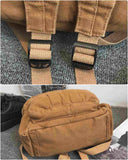 GAMLFL Military Green Canvas Backpack for Women & Men Retro Aesthetic Rucksack Basic Backpack for High School/College Students Travel Laptop Bag