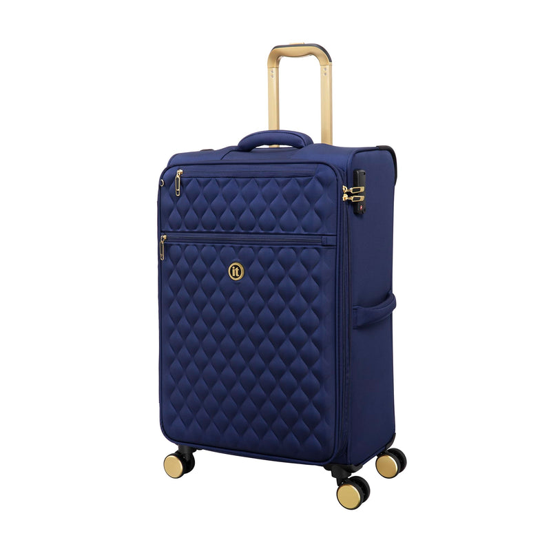 It Luggage Glimmering 28" Softside Checked 8 Wheel Expandable Spinner, Ocean Cavern