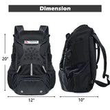 VIGEGARI Youth Baseball Backpack - Adults Bat Bag, Softball Equipment & Accessories Holder for Bat, Glove, Helmet, Shoes