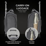 Briggs & Riley Cabin Spinner - Carry On Luggage for Travel, Suitcases with Wheels, Softside Rolling Bag for Men & Women, Fits Under Plane Seat, Interlocking Handle - Baseline Collection, Steel Gray