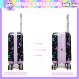 Inprof Kid’s Luggage Set 2 Piece Suitcase Set 16’’ Hardside Luggage with Spinner Wheels Girls Carry on Toddler Luggage Travel Rolling Luggage Airline Approved