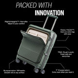 Samsonite Paralux Large Checked Luggage - Innovative Design - Quick Access Front Pocket - Dual Suspension Wheel Technology - TSA Lock - Expandable - Includes Removable Packing Cubes - Stone Grey