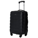 Wrangler 4 Piece Miami Luggage and Packing Cubes Set, Black
