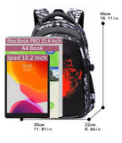 Asge Backpack for School Boys Backpacks for Kids Camo Bookbag for Middle School Bags Waterproof Travel Back Pack