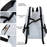 Lohol Fashion Backpack with Anti Theft Pocket, Water Resistant Travel Daypack for Teen Girls & Boys (Black)