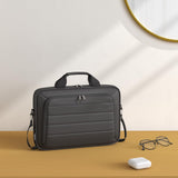 Amazon Basics 15.6 inch Laptop and Tablet Case Shoulder Bag with Compartments and Front Pocket, Black