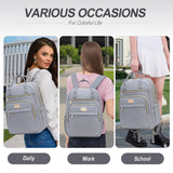 Tealari Laptop Backpack for Women,15.6 Inch Laptop Backpack for Work,Water Resistant Travel Backpack,College Bookbag with Wallet