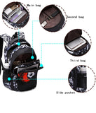 Asge Backpack for School Boys Backpacks for Kids Camo Bookbag for Middle School Bags Waterproof Travel Back Pack
