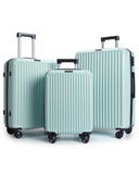 LIGHT FLIGHT Luggage Sets, Durable Hard Shell 3 Piece Set Suitcase with Spinner Wheels, Hardside Lightweight Luggage set with TSA Lock, Large Travel Luggage Set (20