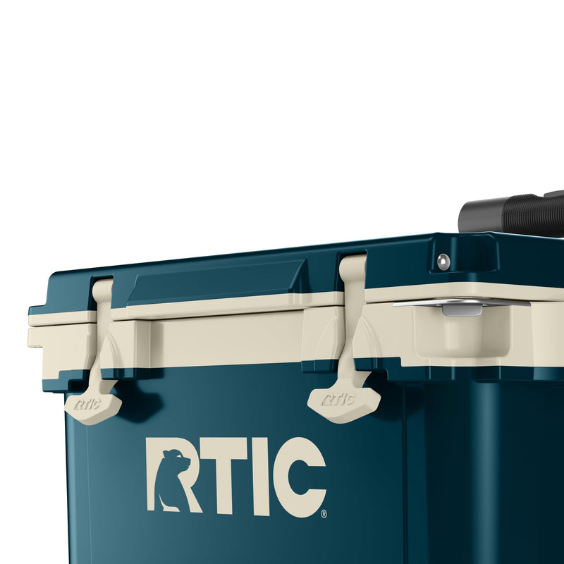 RTIC 22 QT Ultra-Light Wheeled Cooler with Handle, Hard Insulated Portable Ice Chest Box for Beach, Drink, Beverage, Camping, Picnic, Fishing, Boat, Barbecue, Marine/Canvas