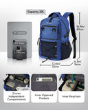 WATERFLY Travel Hiking Casual Backpack: 22L Lightweight Everyday Outdoor City Daypack College Bookbag for Women Men