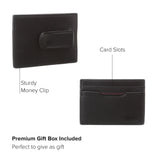 TUMI - Delta Money Clip Card Case Wallet - RFID Blocking Wallet for Men - Premium Leather - Pockets & Card Holder - Black