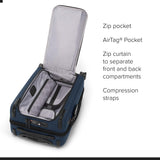 TUMI - Alpha Dual Access 4-Wheeled Carry-On - Expandable, Durable and Lightweight Luggage - Navy