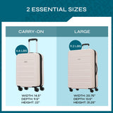 American Tourister Westridge Hardshell Luggage Set - 2 Piece Set - 20/28" Carry-On & Large Checked Luggage Set with Spinner Wheels - Expandable Hard Suitcases for Travel - Hard ABS Shell - Light Pink