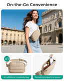 BAGSMART 35L Travel Backpack Women, 17.3 Inch Carry On Backpack Flight Approved, Personal Item Backpack Travel Bag, Water Resistant Casual Daypack, Desert