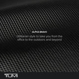 TUMI - Alpha Bravo Academy Brief - Compact Laptop Briefcase - Travel Laptop Bag - 11.8" X 15.5" X 2.0" - For 15" Laptop - Navy Coated Canvas