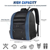 MATEIN Baseball Bag for Adults, Lightweight Baseball Backpack with Shoes Compartment for Men, Large Capacity Softball Bag Gifts with Fence Hook Hold 4 Tee Ball Bats, TBall Gear, Helmet