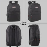 Trail maker Classic 17 inch Backpacks with Adjustable Padded Straps | School Backpacks for Girls, Boys (Black)
