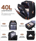 UKEIN Luggage Sets 3 Piece, Carry On Luggage 20In With Spinner Wheels,PC Hardside Suitcase Set with TSA Lock,Durable Carry On Suitcase With Travel Backpack for Men (Black, 3 piece set (20inch))