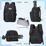 SDYSM Camera Backpack Bag Professional for DSLR/SLR Mirrorless Camera Waterproof 15.6 inch Tactical Camera Bags for Photographers with Rain Cover, Tripod Holder, Small Bag Photography Backpack Case