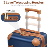 Mosslly Luggage Sets 3 Piece, Expandable 100% PC Hardshell Suitcase with Spinner Wheels, 20in Suitcase Set with TSA Lock for Women, Carry On Luggage with Travel Backpack