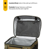RTIC 28 Can Everyday Cooler, Soft Sided Portable Insulated Cooling for Lunch, Beach, Drink, Beverage, Travel, Camping, Picnic, for Men and Women, Olive