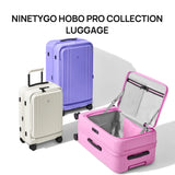 NINETYGO Carry On Luggage 22x14x9 Airline Approved, Top Opening Luggage 20 Inch Suitcase, Expandable, PC Hard Shell, Larger Capacity Carryon, TSA Lock, 360° Spinner Wheels (White)