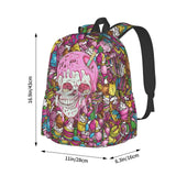 Guiteinyi Boy Kids Sweet Skull School Backpack Large Capacity Children Casual Backpacks For Teen Girl