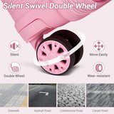 Kono Carry On Luggage 28 Inch Checked-Large Hard Shell Travel Trolley 4 Spinner Wheels Lightweight Polypropylene Suitcase with TSA Lock, Pink