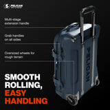 Pelican Aegis Luggage - Carry On Duffel Bag with Wheels - 22 Inch Carry On Bag - Airline Approved (Indigo)