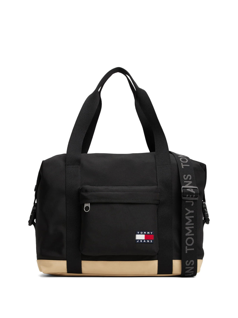Tommy Jeans Mens Essential Daily Duffle, Black