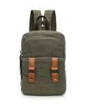Arbag Small Cute Backpack Vintage Casual Canvas Shoulder Bag Daypack (Army green)