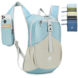 UtiaMiaoGonGo 15L Small Hiking Backpack for Women Men Lightweight Packable Backpack Foldable Casual Daypack for Camping Travel Outdoor, Blue