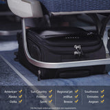 Verage Underseat Carry On Luggage with Wheels, 14.5-Inch Spinner Small Suitcase, Softside Lightweight Travel Bag for Men and Women, Airplane Carry On Bag, Black