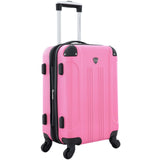Travelers Club Chicago Hardside Expandable Spinner Luggages, Hot Pink, 20" Carry-On, HS-20720-EX-690N