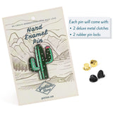 Gootium Canvas Backpack x Cactus Enamel Pin