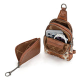 Wrangler Crossbody Bag with Card Wallet Aztec Sling Bag Purse Set WG2205-2101WBR