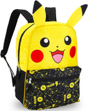 Pikachu Backpack Set for Boys - Bundle with 16" Pokemon Backpack, Water Bottle, Stickers, More | Pokemon Backpack for School